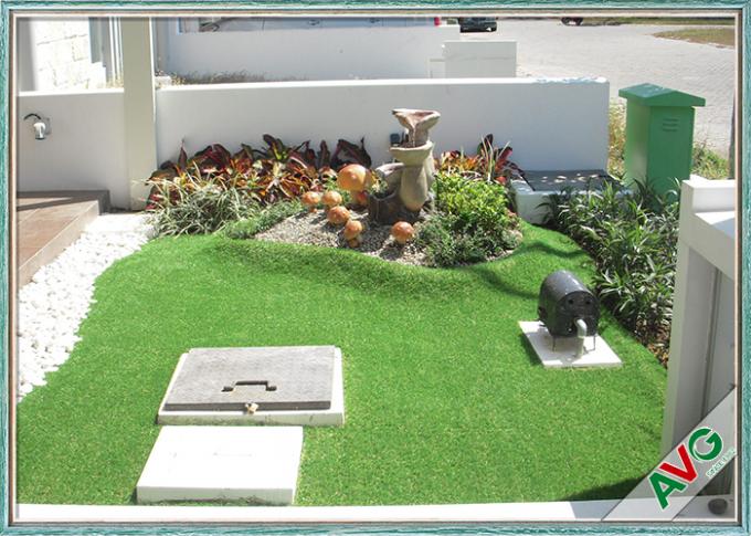 Fülle Oberflächen-Emerald Green Artificial Grass Turf für Landschaftsgestaltung die im Freien/Garten 0