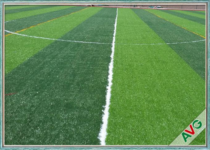 50mm/40mm Stapel-Höhen-Fußball-Chemiefasergewebe-künstliches Gras für Fußballplätze 0
