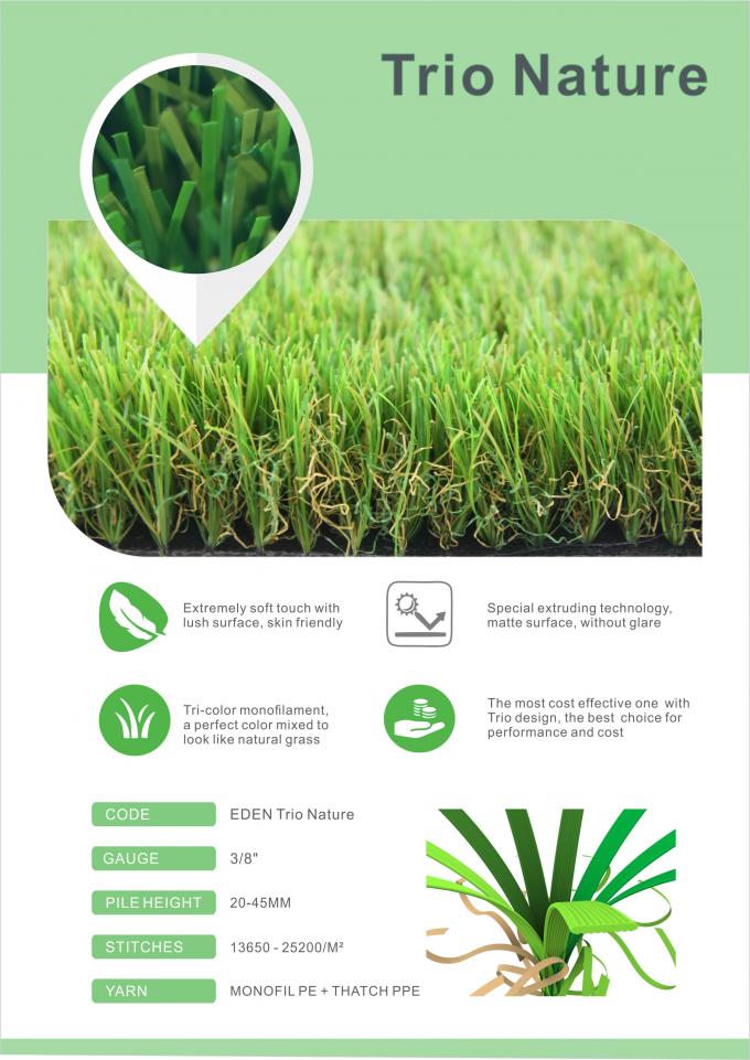 Gute Qualitäts-Garten-Dekorations-künstlicher Gras-Preis-synthetischer Rasen für die Landschaftsgestaltung von THZ-Schutzträger 0