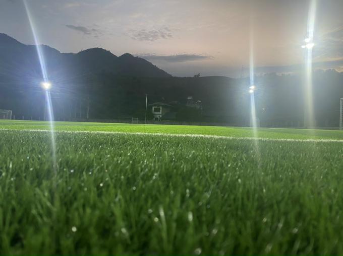55mm Höhen-künstlicher Gras-Rasen-Fußball-synthetisches Gras haltbar 0