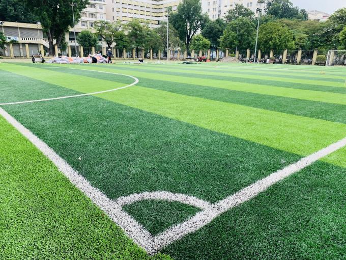 Fußball-Gras-Chemiefasergewebe bedecken 50mm künstliches Fußball-Gras-künstliches Rasen-Gras mit Gras 0