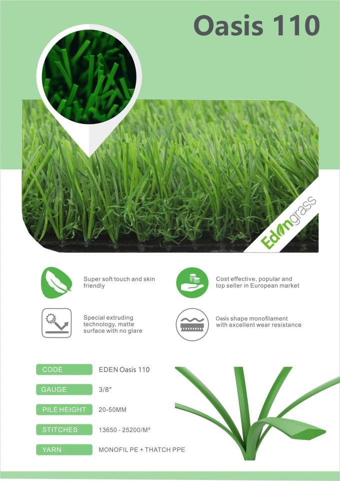 Soem-Garten-künstliches Gras-umweltfreundliches haltenes Immergrün 0