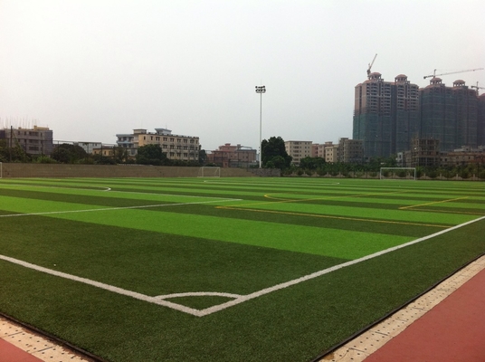 CHINA Grüner Fußball-Spielplatz-synthetisches Gras, Spielplatz-gefälschtes Gras für Außenseite fournisseur