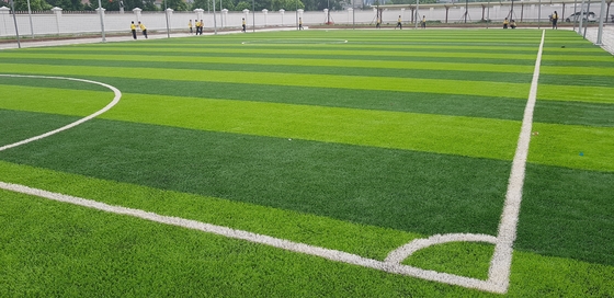 CHINA Grasfußball-Fälschungsrasen des synthetischen Rasens 65mm Fußballs künstlicher fournisseur