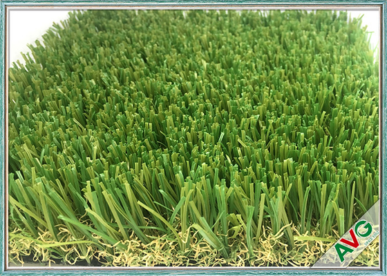 CHINA PU-Beschichtungs-kommerzielles gefälschtes Gras im Freien, das langlebiges Gut S Monofil PET + formen, kräuselte EVP fournisseur