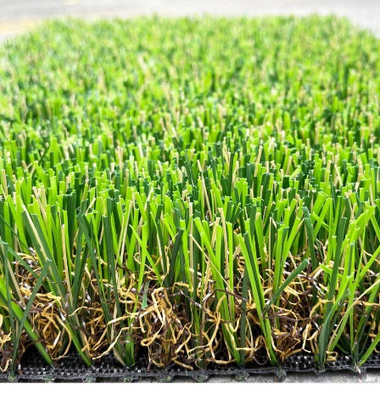 CHINA Stoff gelockter des EVP-Garten-künstlicher Rasenfläche-Grün-pp. plus verstärktes Netz fournisseur