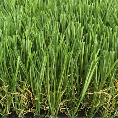 CHINA Freizeit-Garten-künstliches Gras-Bodenbelag-Fälschungs-Teppich-Einzelfaden PET + gelockte EVP fournisseur