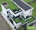 Trio formen Einzelfaden PET Garten-künstliches Gras mit SBR-Latex-Beschichtung fournisseur
