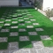 Starke synthetische grüne Rasen-Teppich-Rollenlandschaft bedecken Code der Wellen-124 mit Gras fournisseur