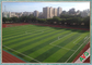Fußballplatz-künstliches Rasenfläche-Grün + apfelgrüner PET Einzelfaden fournisseur
