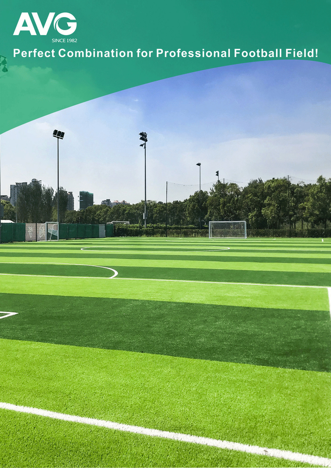 Fußballplatz-gefälschtes Rasen-Gras einzigartiger Diamond Tender Green Colour 0