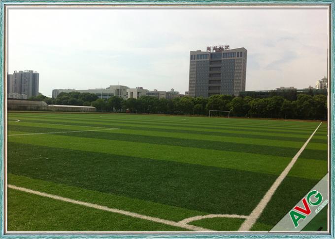 Monofil-Fußball-künstliches Gras-Teppich-Fußball-Chemiefasergewebe-Gras 100% PET der hohen Dichte 0