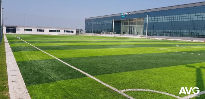 Des im Freien künstliches Gras Fußball-Grases AVG Gazon 45mm für Großhandel 0