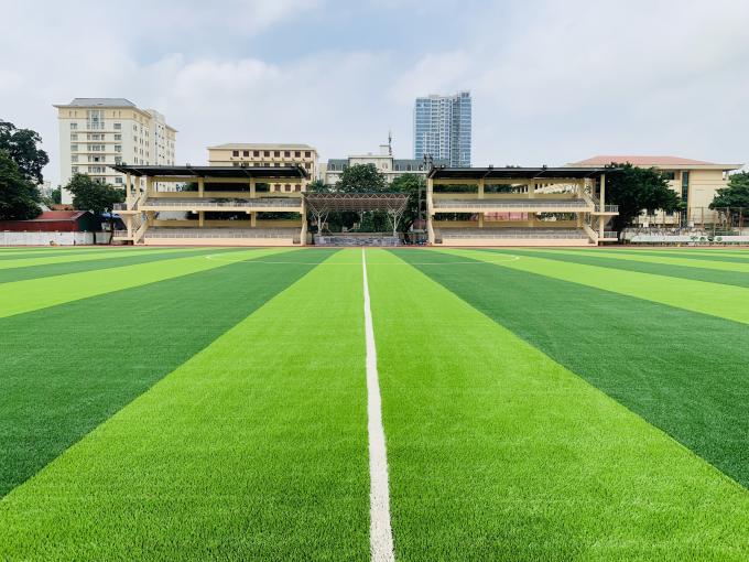 55mm künstlicher Gras-Sport, der für Fußball-Fußballplatz ausbreitet 0