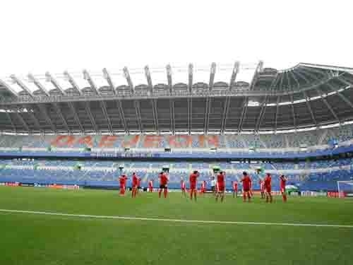 CHINA Wirkliche schauende Fußballplatz-künstliche Gras-Matten, Fußball-synthetischer Rasen fournisseur