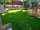 Gebogene Draht-künstliche Gras-Teppich-Rolle für die Landschaftsgestaltung entspiegelt fournisseur
