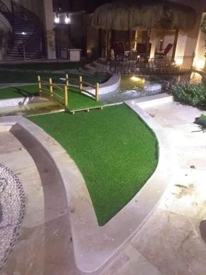 Leistungsfähiger Garten mit hoher Dichte, der künstlicher Rasen-künstlichen Gras-Teppich-Bodenbelag landschaftlich gestaltet fournisseur